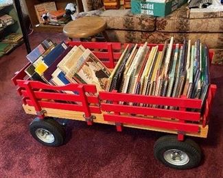 A wonderful child's wagon full of great kid's books!