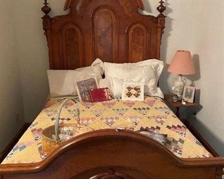 Gorgeous antique bed which has a matching dresser