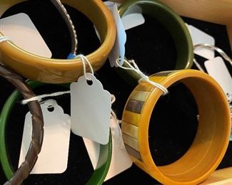 Bakelite bangle bracelets