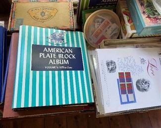 A fraction of the large stamp collection