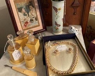 Vintage vanity items