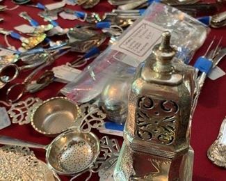 Silverplate items - large selection of interesting and unusual pieces