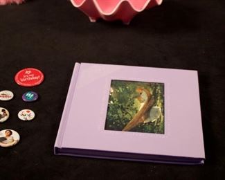 AG Imagine art book and pins