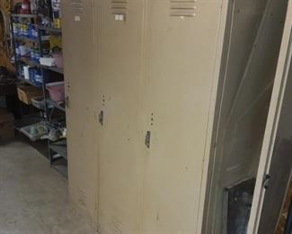 Metal lockers set of 3 and set of 4