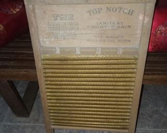 Vintage brass wash board