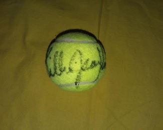 Billie Jean King signed tennis ball