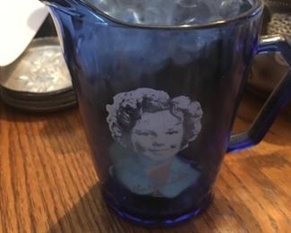 . . . Shirley Temple vintage glass