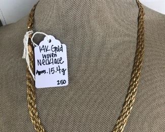 Gold Woven necklace