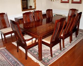 #1 - Bernhardt Hibriten "Shibui" Dining Table & 10 Chairs