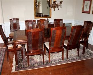 #1 - Bernhardt Hibriten "Shibui" Dining Table & 10 Chairs