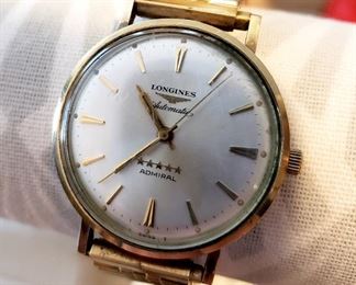 #8 - Vintage Men's Longines Admiral 5 Star Automatic Watch - 10K gold filled