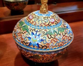 #16 - Chinese Cloisonné Covered Jars