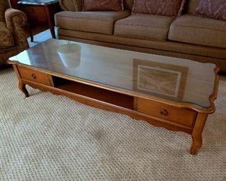 #25 - Bassett French Provincial Coffee Table & 2 End Tables