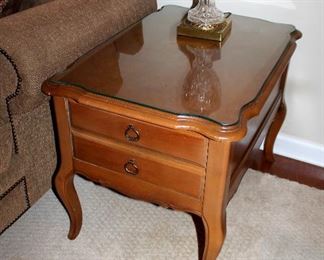 #25 - Bassett French Provincial Coffee Table & 2 End Tables
