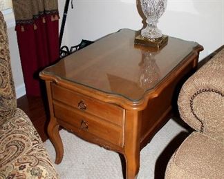 #25 - Bassett French Provincial Coffee Table & 2 End Tables