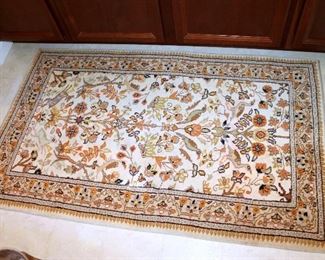 #72 - Orange / Cream Oriental Rug - 3" x 5"