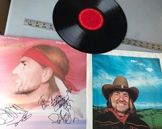 Autographed Willie Nelson Record, Cover has damage, Record is in great condition and so are the signatures $100.00