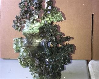 Jade jar with lid, as is $650.00