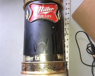 Miller High Life Rotates and lights up great. Needs a good wipe down $80.00