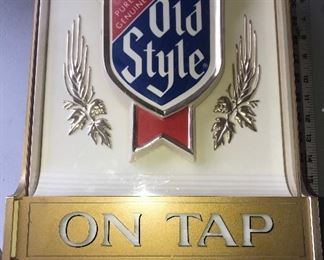 Old Style On Tap Sign $40.00