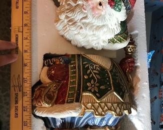 Fitz and Floyd Santa Cookie Jar $75.00