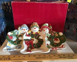 Fitz and Floyd Snowman Serving Tray $16.00