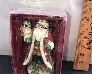 Fitz and Floyd Town and Country Santa $10.00