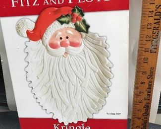 Fitz and Floyd Kringle Plate $8.00
