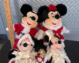 4 Christmas Mickey and Minnie $15.00 all