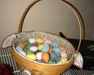 Longaberger Basket With Eggs $12.00