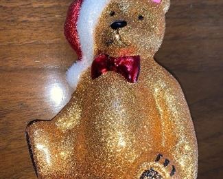 Christopher Radko Glitter Bear Ornament $10.00