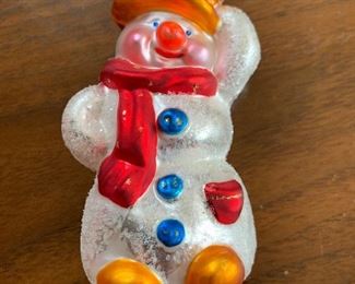 Snowman with Blue Buttons $6.00