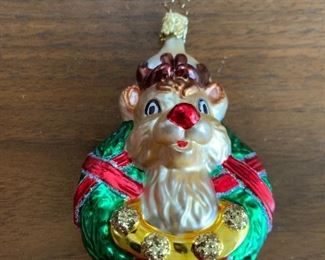 Reindeer Wreath Ornament $12.00