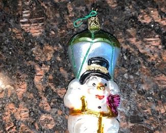 Christopher Radko Parachuting Snowman Ornament $15.00