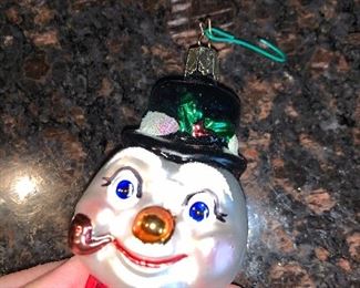 Christopher Radko Snowman Head $8.00