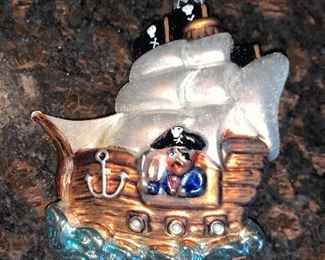 Pirate Ship Ornament $8.00