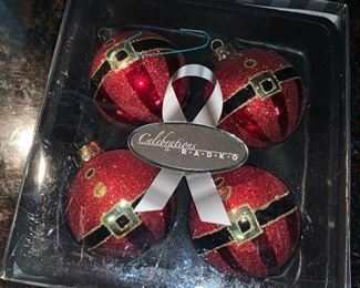Christopher Radko Box of 4 Ornaments $12.00