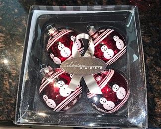 Christopher Radko Box of 4 Ornaments $$12.00