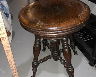 Glass Ball Feet Piano Stool $50.00