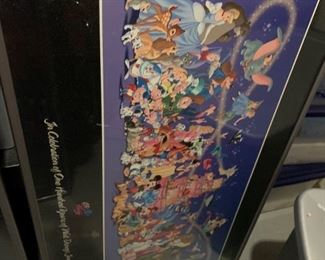 Disney art framed $50.00