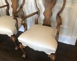 Set of 6 dining chairs purchased from the Mart for $6K. 