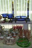 glassware, crystal, china, porcelain, chintz
