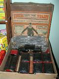 Antique Lionel 340E set with box tin coal cars locomotive caboose track