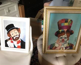 The sale has at least a dozen Red Skelton Linited Edition Portraits all with original Skelton signatures /certificates...