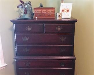 Vintage Colonial Chest on Chest