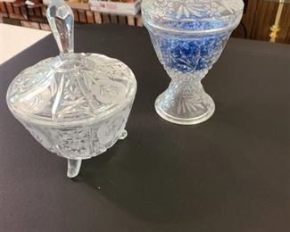 Set of 2 candy dishes 10 inches