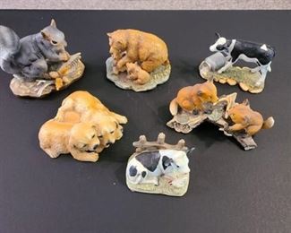 Set of 6 porcelain figurines by Homco