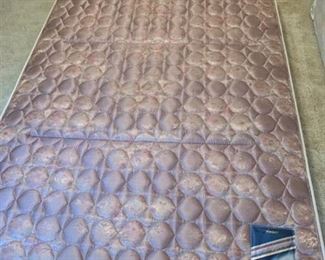 Restonic full size mattress boxspring and rails