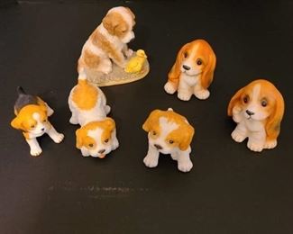 Set of 6 dog figurines by Homco