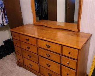 8 drawer dresser with mere 50" x 18" x 32"